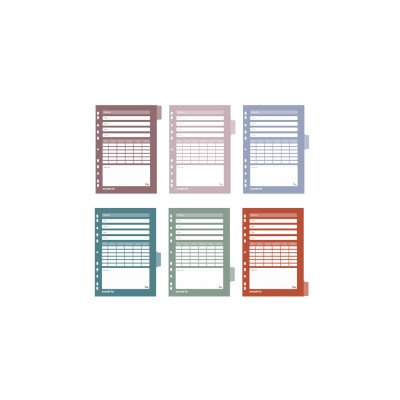 Separadores A4 Terra para 6 materias FW