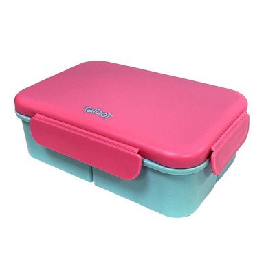 Contenedor hermético rectangular rosa celeste 1000 ml Talbot