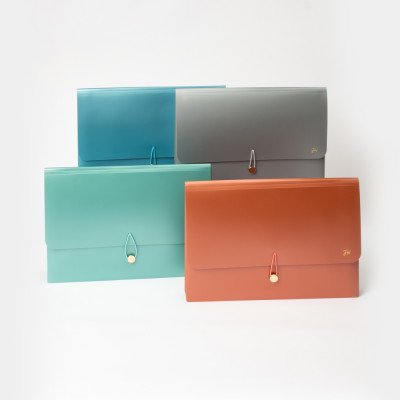 Sobre A4 extensible de 5 divisiones colores metálicos FW