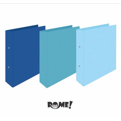 Carpeta A4 2 anillos de 40 mm tonos azules Rome