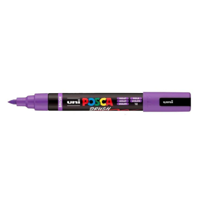 Marcador Posca PC-5BR Violeta Punta pincel Uni
