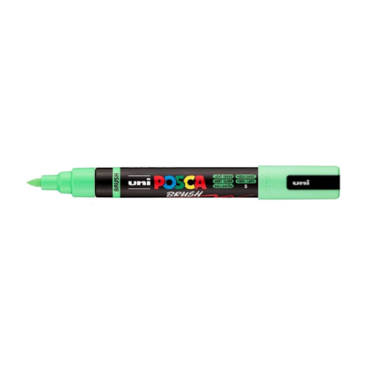 Marcador Posca PC-5BR Verde Claro Punta pincel Uni