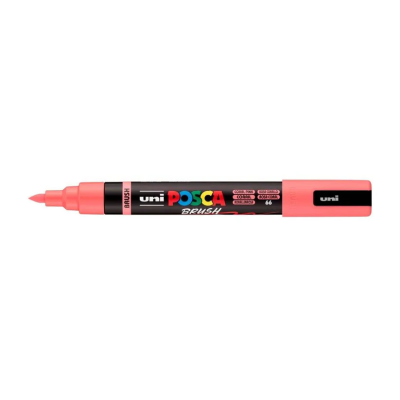 Marcador Posca PC-5BR Coral Rosa Punta pincel Uni