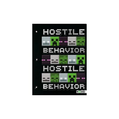 Carpeta Nº3 con cordón Minecraft I Mooving