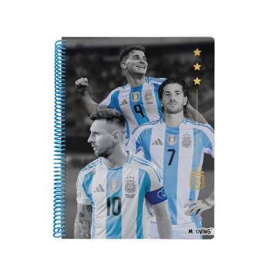 Cuaderno con espiral A4 tapa flexible AFA I x 80 hojas rayado Mooving