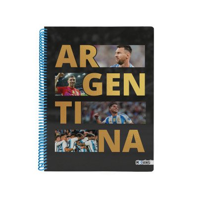 Cuaderno con espiral A4 tapa flexible AFA II x 80 hojas rayado Mooving