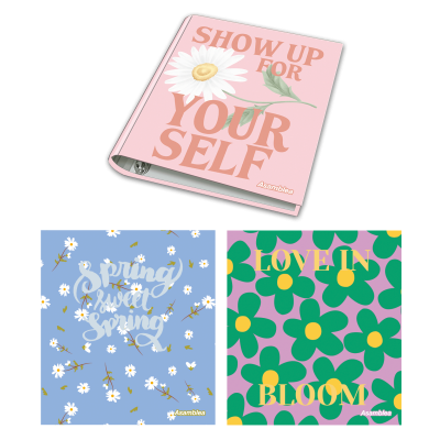 Carpeta A4 2 anillos de 40 mm Florcitas Asamblea