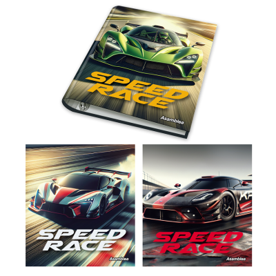 Carpeta 3 anillos de 40 mm cartone Racer Asamblea