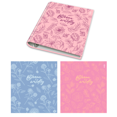 Carpeta 3 anillos de 40 mm cartone Bloom Onix