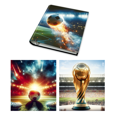 Carpeta 3 anillos de 40 mm cartone Fútbol Onix