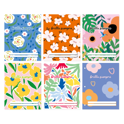 Separadores N°3 Flora x6 materias Onix