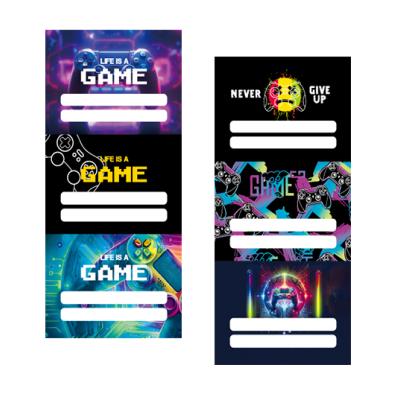 Etiquetas adhesivas Game blíster x12 unidades Onix