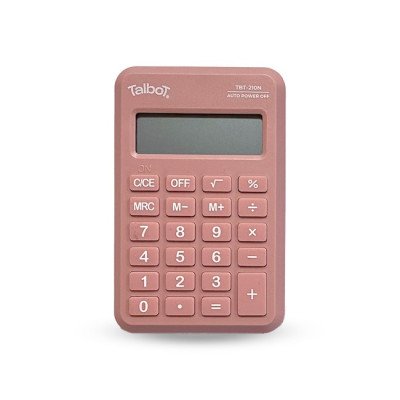 Calculadora portátil 8 dígitos rosa DC-210 Talbot