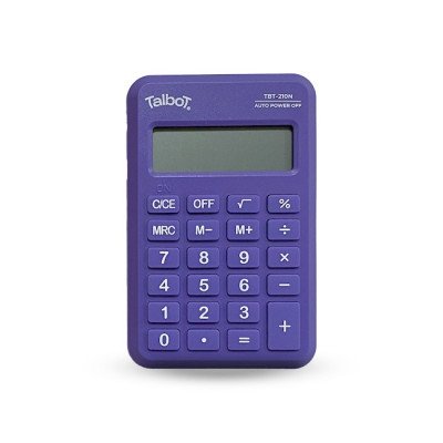 Calculadora portátil 8 dígitos violeta DC-210 Talbot