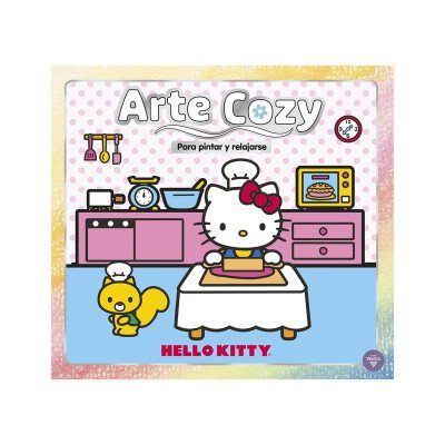 Libro para Pintar Cozy Hello Kitty Cocina x64 páginas Editorial Vértice