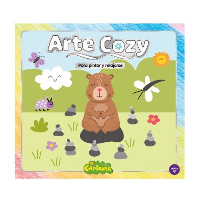 Libro para Pintar Cozy Capibara Meditando x64 páginas Editorial Vértice