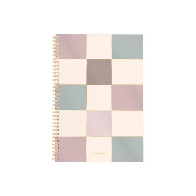 Cuaderno A4 tapa semirrígida Neo Pink blocks x80 hojas rayado con espiral FW