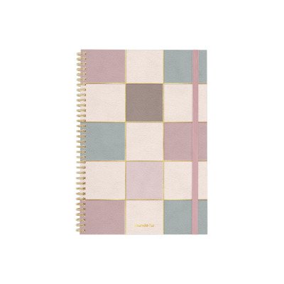 Cuaderno A4 tapa Premium Neo Pink blocks x120 hojas rayado con espiral FW