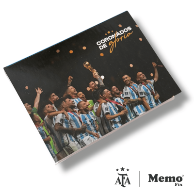 Libreta 100x72 mm AFA Oficial dos blocks x40 hojas Memo Fix