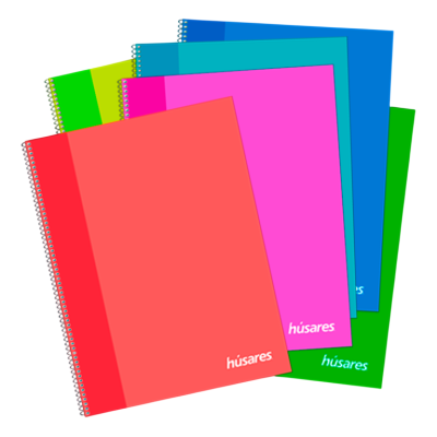 Cuaderno con espiral A4 Trendy x80 hojas cuadriculadas Husares