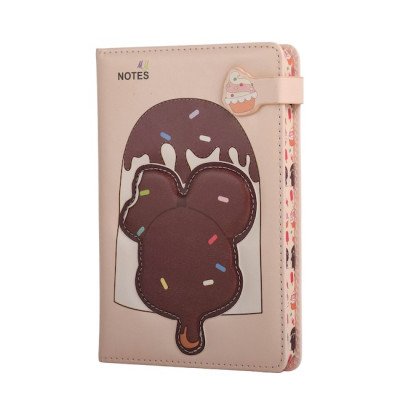 Cuaderno PU 13x18 cm  Happy Bits 🐘 Elefante x80 hojas rayadas con lengueta Talbot
