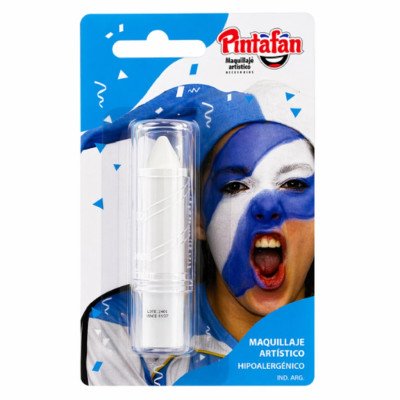 Pintura para Maquillaje en Barra Blanco (01) Blister x 4 grs Brillante Pintafan