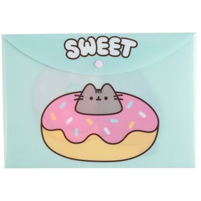 Sobre A4 con botón Pusheen Mooving