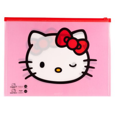 Sobre A4 con cierre zip Hello Kitty Mooving