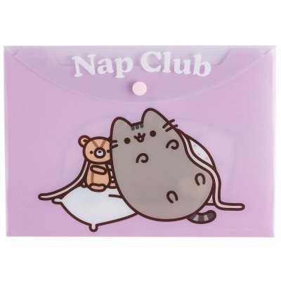 Sobre A5 con botón Pusheen Mooving