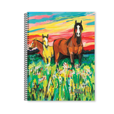 Cuaderno A4 tapa plástica Design x 84 hojas cuadriculado con espiral Ledesma