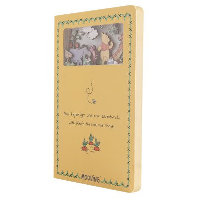 Cuaderno 14x21 cm Magic layers Winnie the Pooh x70 hojas rayadas Mooving