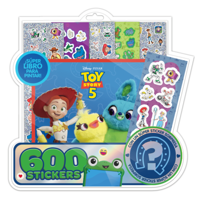 Blister de 600 stickers Toy Story 5 Editorial Vértice