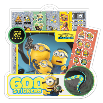 Blister de 600 stickers Minions 3 Editorial Vértice