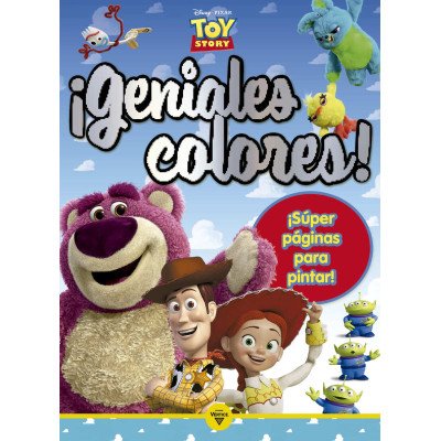 Libro para Pintar geniales Colores x16 páginas Toy Story Editorial Vértice
