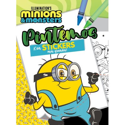 Libro de Actividades para Pintar x16 páginas y stickers pintemos Minions 3 Editorial Vértice