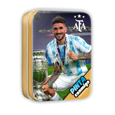 Lata Pinta Conmigo AFA (Rodrigo de Paul) Editorial Vértice