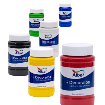 Acrílico Decorativo 450 ml Decoralba x colores