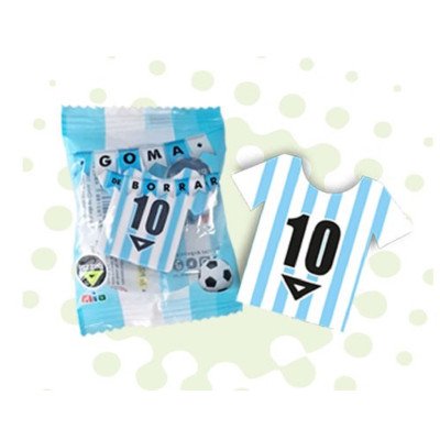 Goma de borrar Camiseta Argentina PVC free Pizzini