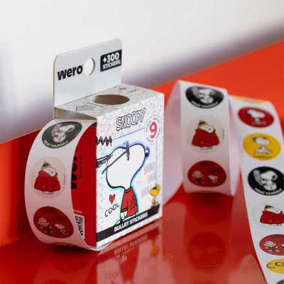 Stickers Bullet roll mas de 300 stickers Snoopy Wero