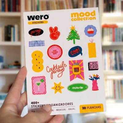 Block mas de 400 Stickers Organizadores Celebration Wero