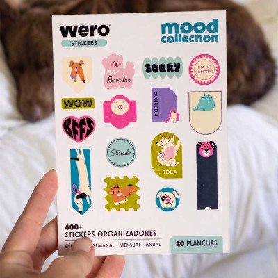 Block mas de 400 Stickers Organizadores Pets Wero