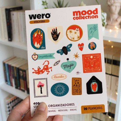 Block mas de 400 Stickers Organizadores Magic Wero