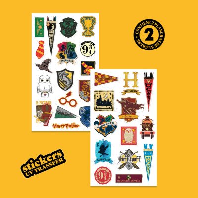 Stickers para botella por 2 planchas Harry Potter Wero