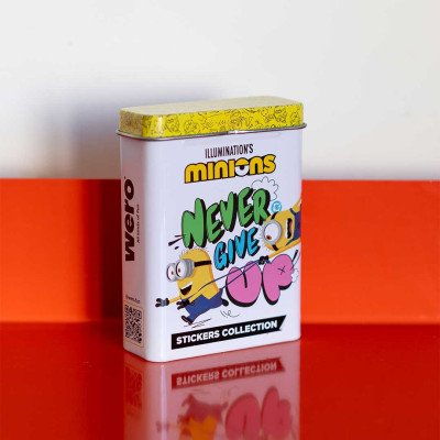 Stickers en lata x8 planchas Minions Wero