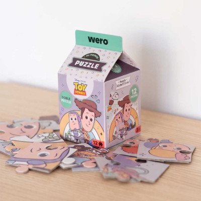Mi primer puzzle, doble puzzle con 12 piezas grande Toy Story Wero