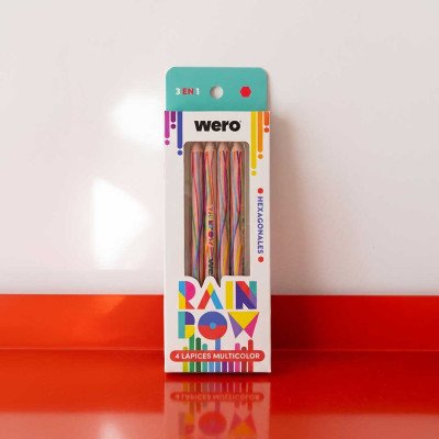 Lápices multicolor x4 unidades Wero