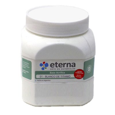 Base Eco Acrílica 01- Blanco de Titanio x1000 ml Eterna