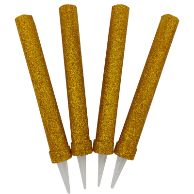 Bengala de 12 cm gibreada dorada Low Cost