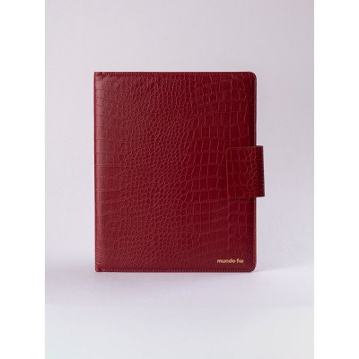 Carpeta A4 Padfolio burgundy con block x48 hojas rayadas Malbec FW