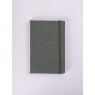 Cuaderno PU 12x17 cm B-Pack gris x80 hojas rayadas FW